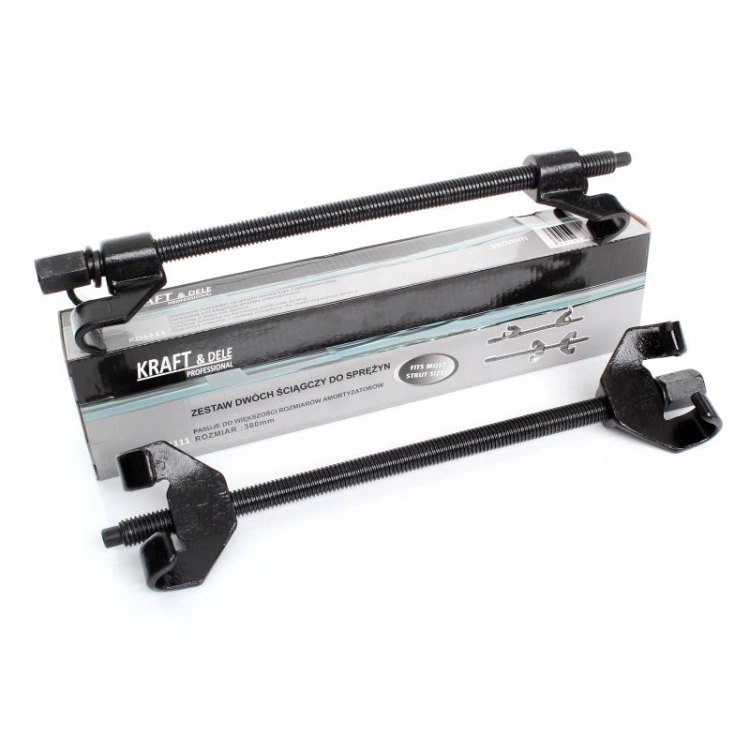 KRAFT&amp;DELE ŚCIĄGACZE DO SPRĘŻYN SAMOCHODOWYCH MCPERSON 380MM 2 SZTUKI 1111