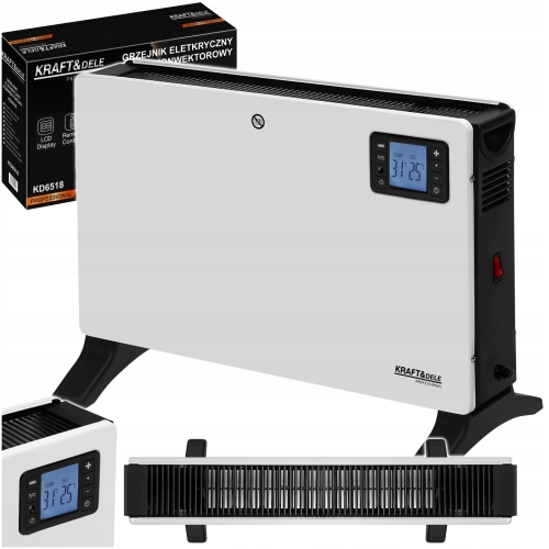 ELEKTRYCZNY GRZEJNIK KONWEKTOROWY LCD 800/1200/2300W REGULACJA KD6518