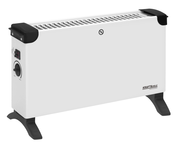 GRZEJNIK ELEKTRYCZNY KONWEKTOROWY TERMOSTAT 2000W REGULACJA 3 TRYBY KD6516