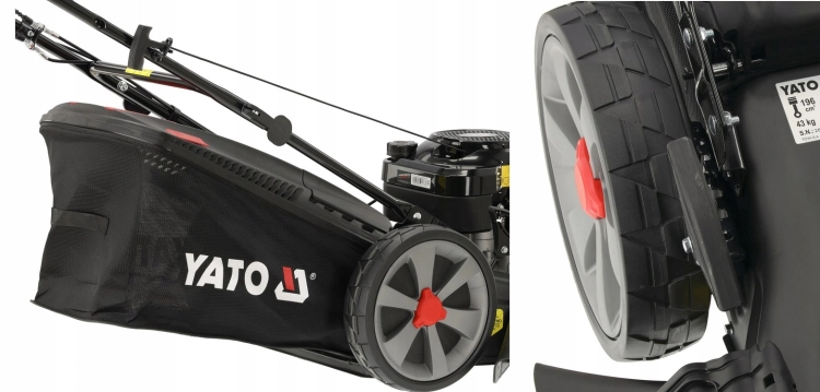 KOSIARKA SPALINOWA Z NAPĘDEM YATO 51,8CM KOSZ 55 L 4W1 WYRZUT MULCZOWANIE
