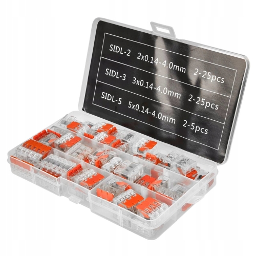 ZESTAW SZYBKOZŁĄCZKI 55szt SIDL-2 SIDL-3 SIDL-5 ORGANIZER KRAFTDELE KD11292