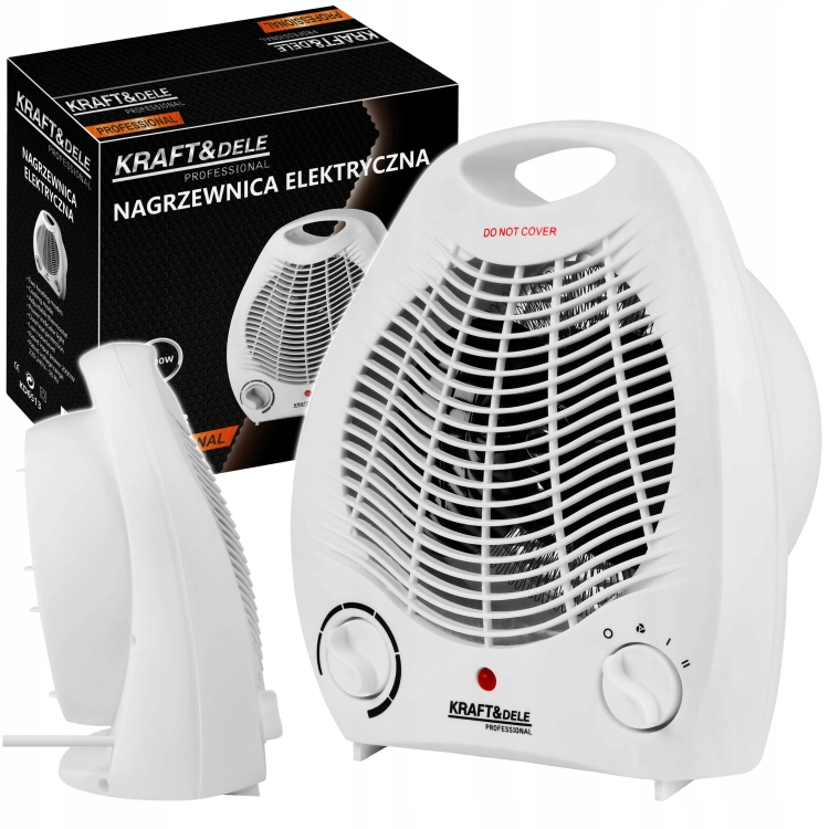 NAGRZEWNICA ELEKTRYCZNA 3 TRYBY 1000/2000W WENTYLATOR REGULACJA KD6513