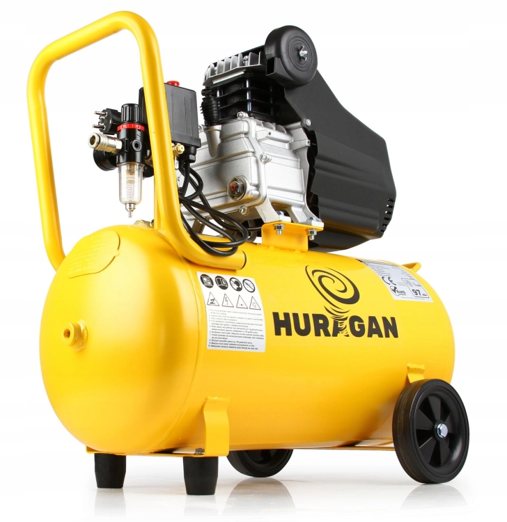 KOMPRESOR OLEJOWY SPRĘŻARKA POWIETRZA 50L 2xMANOMETR 216L/min 230V/50Hz
