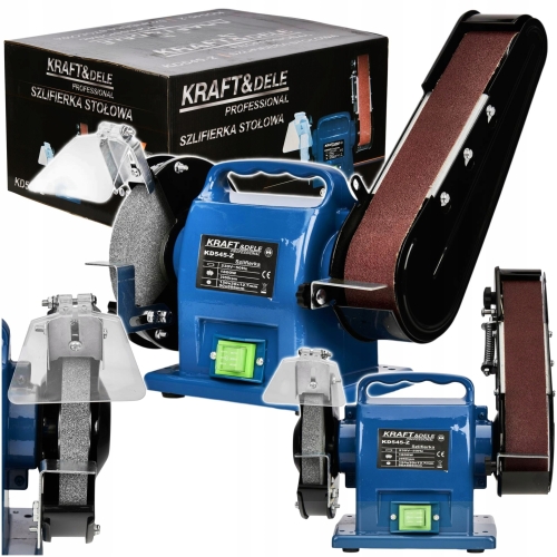 SZLIFIERKA STOŁOWA KAMIENIOWA TAŚMOWA TARCZOWA KAMIEŃ 1800W 230V KD545 2W1