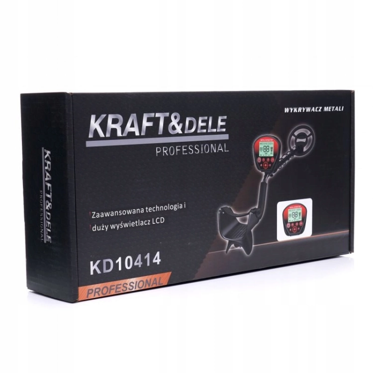 KRAFT&amp;DEL E WYKRYWACZ METALI DETEKTOR CEWKA 25CM Z DYSKRYMINACJĄ KD10414