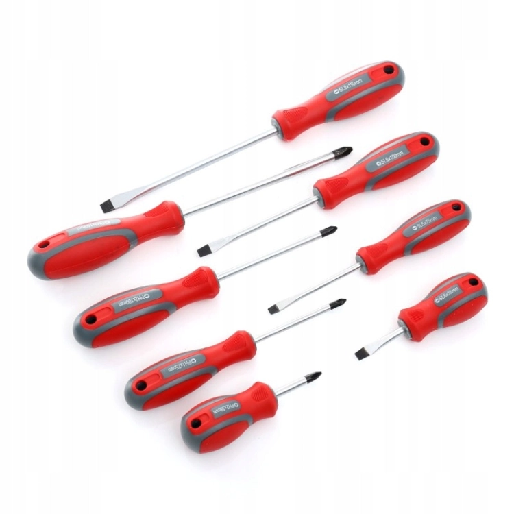 ZESTAW WKRĘTAKÓW ŚRUBOKRĘTÓW CRV MAGNETYCZNE WALIZKA 8 ELEMENTÓW KD10252