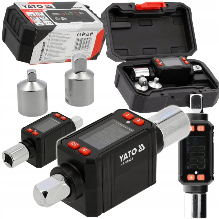 ADAPTER DYNAMOMETRYCZNY ELEKTRONICZNY LCD 1/2 20-200NM TRYB PEAK/TRACK YATO