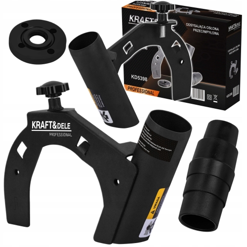 KRAFTDELE OSŁONA PRZECIWPYŁOWA ODSYSAJĄCA DO SZLIFIERKI 125MM KD5398