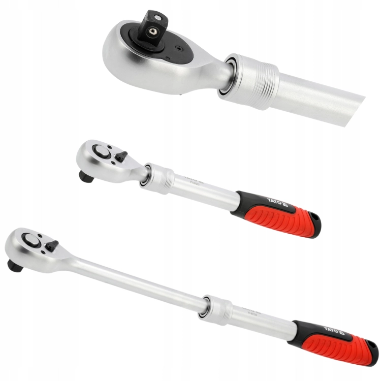GRZECHOTKA TELESKOPOWA 1/2'' 305-460mm STAL CrV CrMo PRZEDŁUŻANY UCHWYT YATO