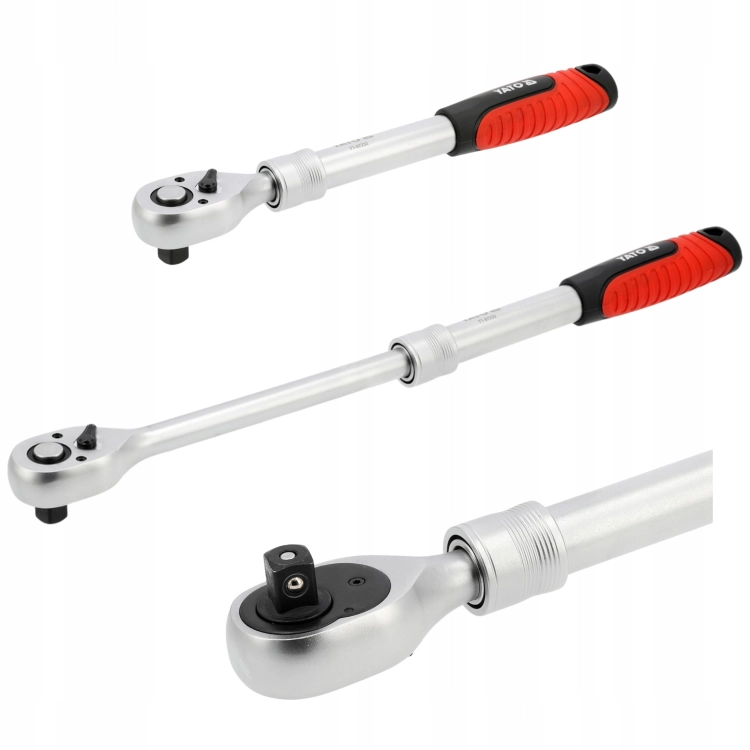 GRZECHOTKA TELESKOPOWA 1/2'' 305-460mm STAL CrV CrMo PRZEDŁUŻANY UCHWYT YATO