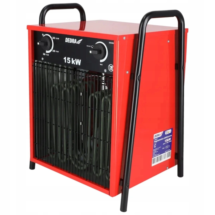 NAGRZEWNICA ELEKTRYCZNA 15KW FARELKA TERMOSTAT REGULACJA TEMPERATURY 400V