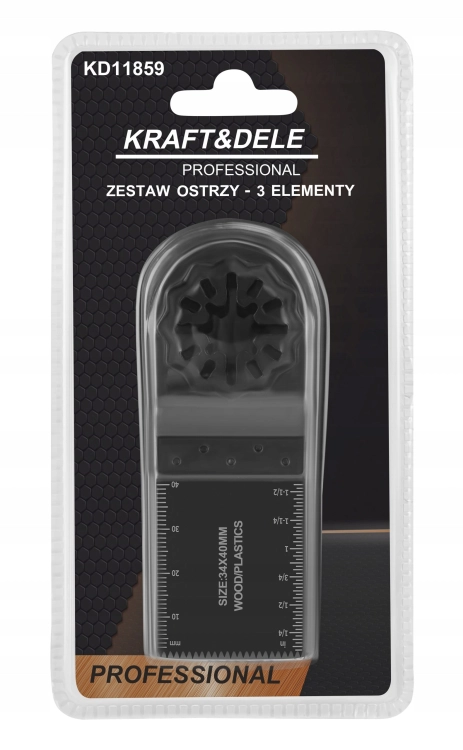 ZESTAW OSTRZY BRZESZCZOTÓW DO URZĄDZEŃ WIELOFUNKCYJNYCH 3EL. KRAFT KD11859