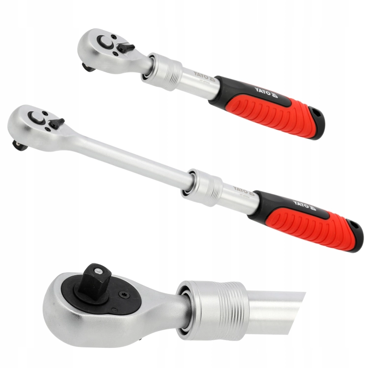 GRZECHOTKA TELESKOPOWA 3/8'' 230-330MM STAL CrV CrMo PRZEDŁUŻANY UCHWYT YATO