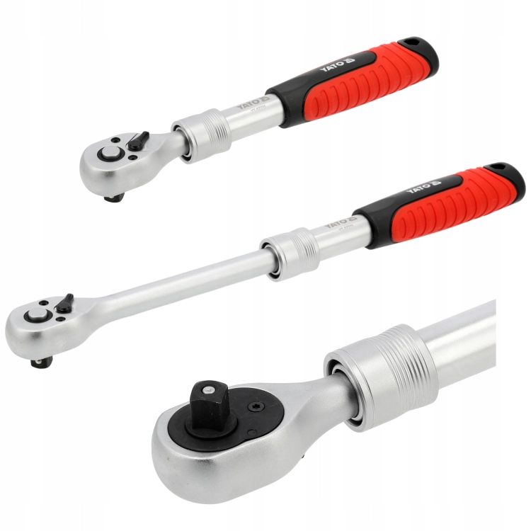 GRZECHOTKA TELESKOPOWA 3/8'' 230-330MM STAL CrV CrMo PRZEDŁUŻANY UCHWYT YATO