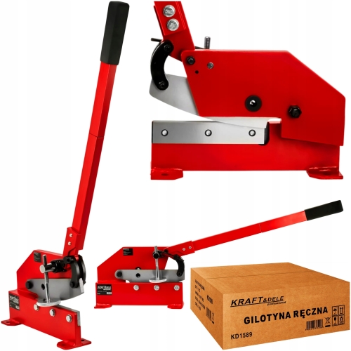 GILOTYNA RĘCZNA NOŻYCE DŹWIGNIOWE DO BLACHY PRĘTÓW 200mm KRAFT&amp;DELE KD1589