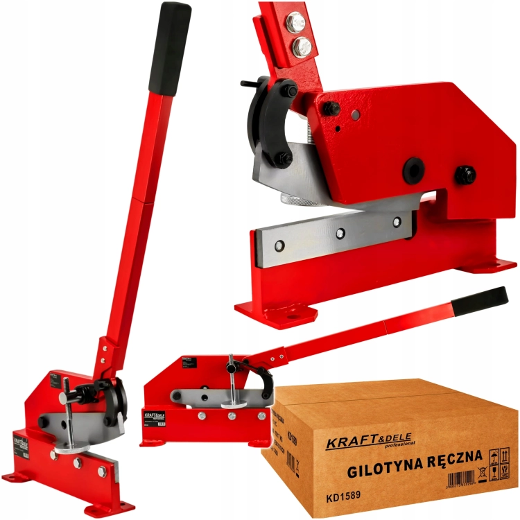 GILOTYNA RĘCZNA NOŻYCE DŹWIGNIOWE DO BLACHY PRĘTÓW 200mm KRAFT&amp;DELE KD1589