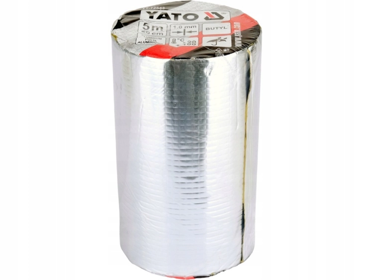 TAŚMA BUTYLOWA NAPRAWCZA USZCZELNIAJĄCA WODOODPORNAYATO ALUMINIOWA 200MMX5M
