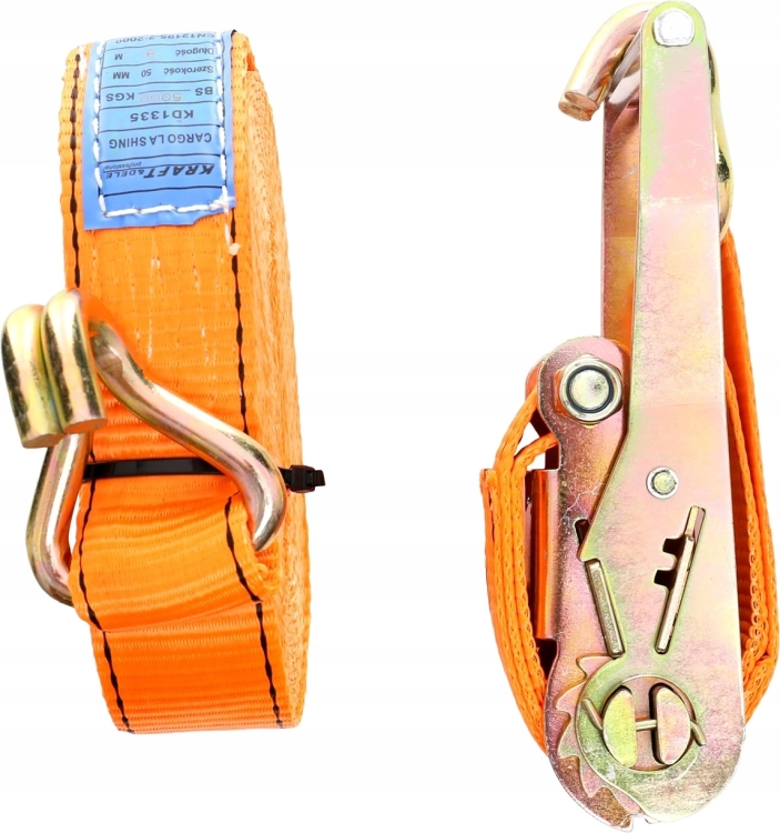 PAS TRANSPORTOWY DWUPUNKTOWY Z NAPINACZEM MOCNY DO LAWETY 8M 50MM 5T KD1335