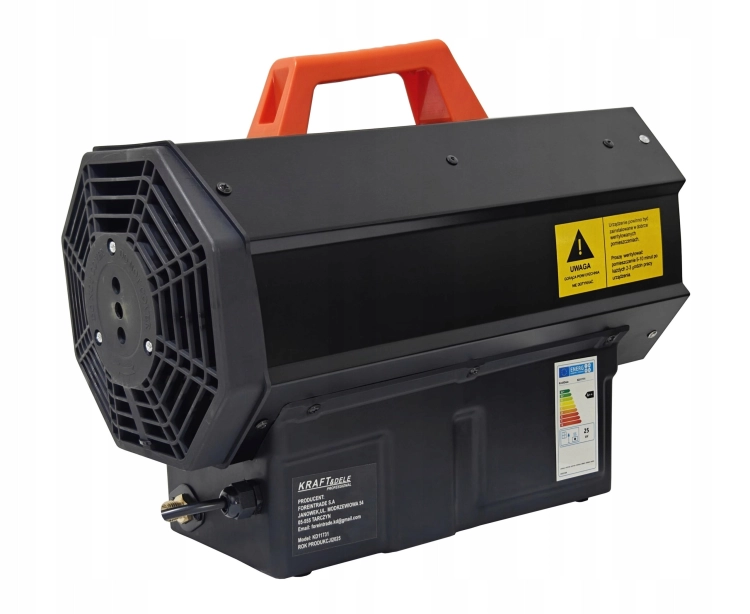 NAGRZEWNICA DMUCHAWA GAZOWA 25KW FARELKA LCD TERMOSTAT REDUKTOR KD11731