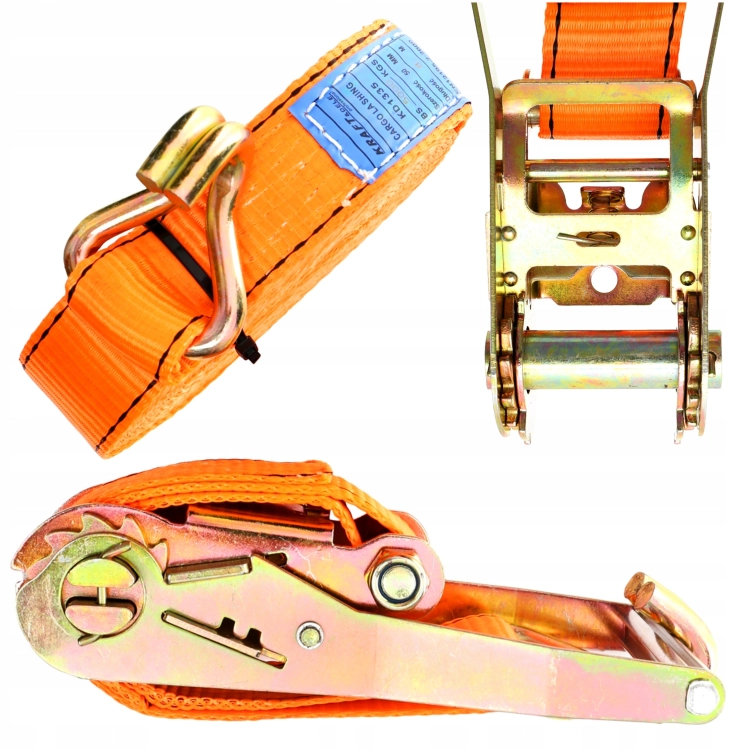 PAS TRANSPORTOWY DWUPUNKTOWY Z NAPINACZEM MOCNY DO LAWETY 8M 50MM 5T KD1335
