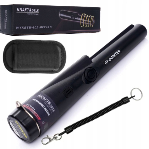RĘCZNY WYKRYWACZ METALI GP-POINTER Z LATARKĄ LED FUNKCJA SKANOWANIA KD10404