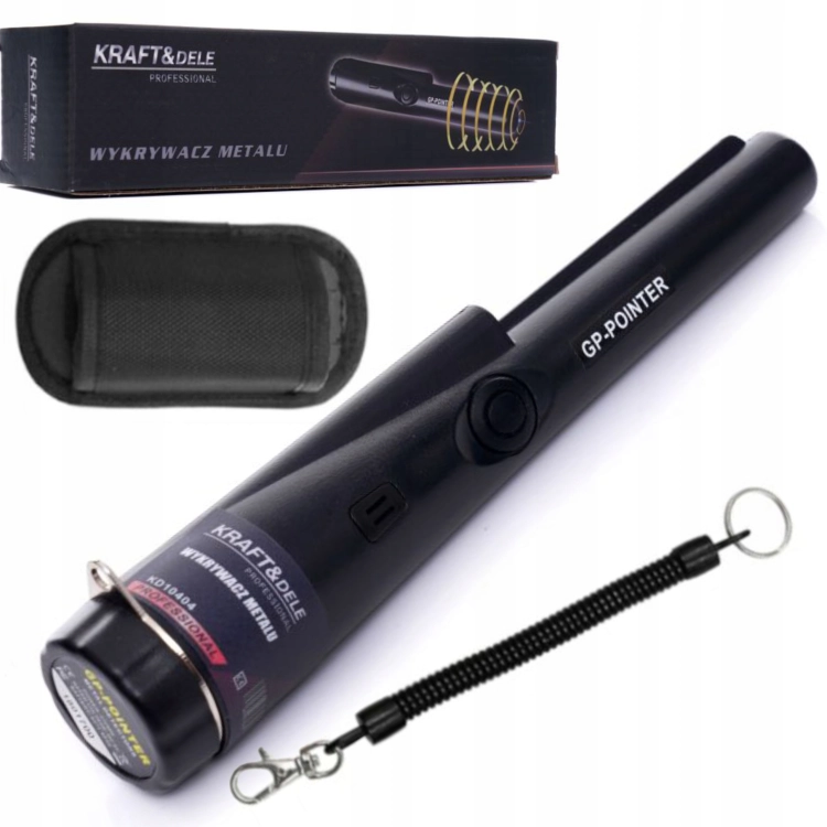 RĘCZNY WYKRYWACZ METALI GP-POINTER Z LATARKĄ LED FUNKCJA SKANOWANIA KD10404