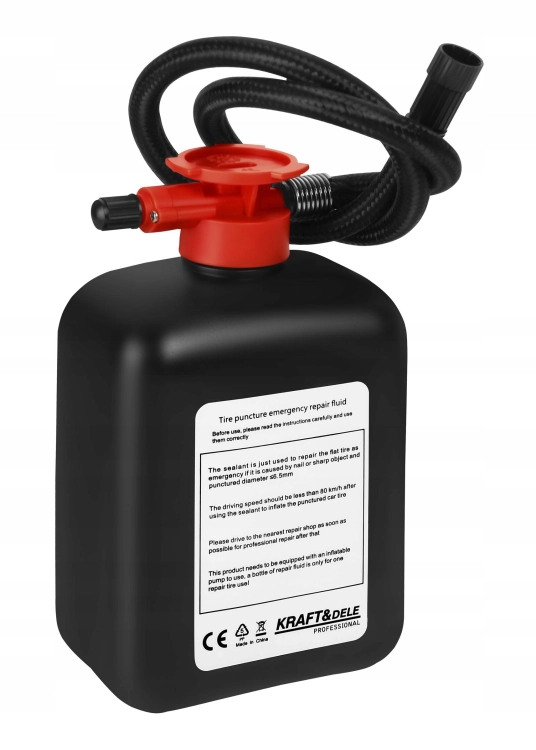 ZESTAW NAPRAWCZY DO OPON 12V 120W 10 bar KOMPRESOR USZCZELNIACZ 450 ml