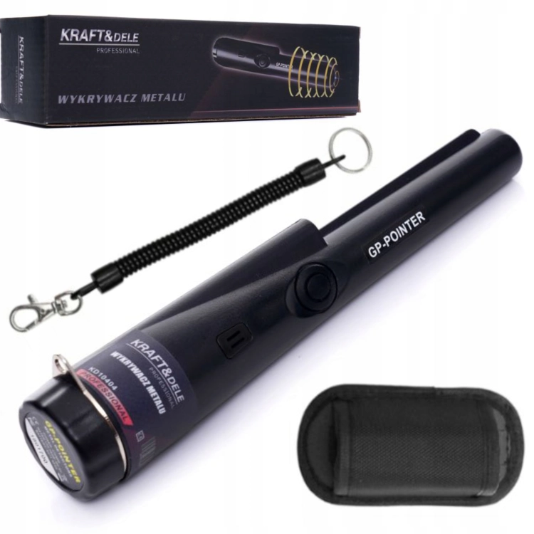 RĘCZNY WYKRYWACZ METALI GP-POINTER Z LATARKĄ LED FUNKCJA SKANOWANIA KD10404