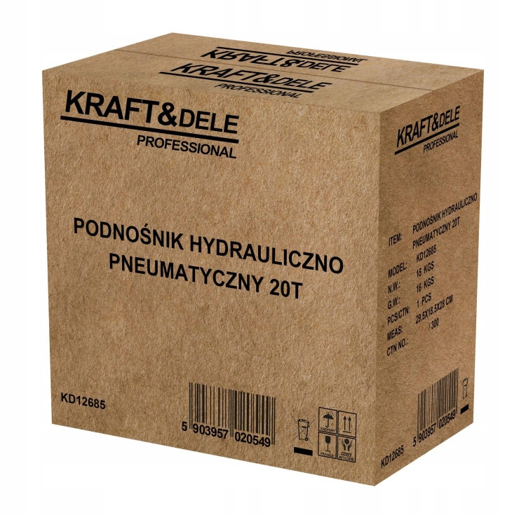 PODNOŚNIK HYDRAULICZNO PNEUMATYCZNY SŁUPKOWY LEWAREK 20T 51cm DO KOMPRESORA