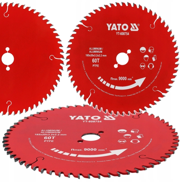TARCZA DO CIĘCIA ALUMINIUM 185mm/20mm 60T WĘGLIK WOLFRAMU PIŁA TARCZOWA