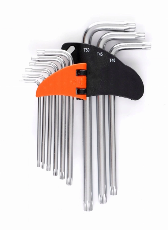 KRAFT&amp;DELE ZESTAW IMBUSÓW TORX 9 EL. DŁUGIE KLUCZE T10-T50 CrV KD11933