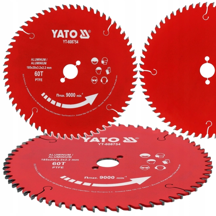 TARCZA DO CIĘCIA ALUMINIUM 185mm/20mm 60T WĘGLIK WOLFRAMU PIŁA TARCZOWA