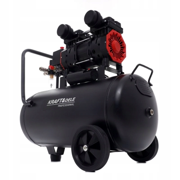 KRAFT&amp;DELE KOMPRESOR BEZOLEJOWY SPRĘŻARKA WARSZTATOWA 50L 1500W 8BAR KD1386