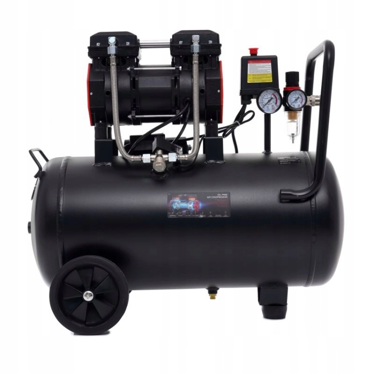 KRAFT&amp;DELE KOMPRESOR BEZOLEJOWY SPRĘŻARKA WARSZTATOWA 50L 1500W 8BAR KD1386