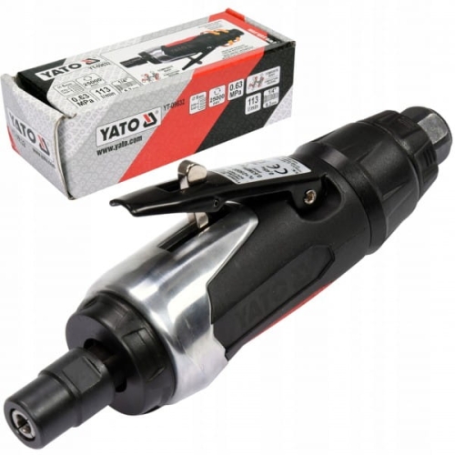 YATO SZLIFIERKA PROSTA PNEUMATYCZNA 6MM 1/4" REGULACJA PRĘDKOŚCI YT-09632
