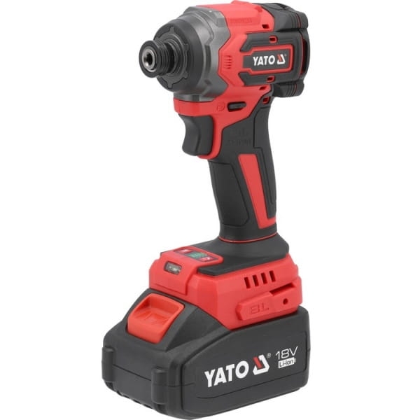 YATO ZAKRĘTARKA UDAROWA AKUMULATOROWA BEZSZCZOTKOWA 18V 4,0AH 230NM 1/4''