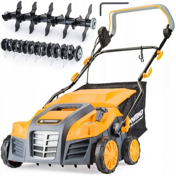AERATOR WERTYKULATOR ELEKTRYCZNY 2600W Z KOSZEM AERACJA WERTYKULACJA 40CM