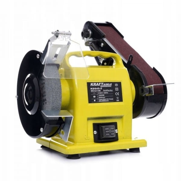 SZLIFIERKA STOŁOWA KAMIENIOWA TAŚMOWA TARCZOWA KAMIEŃ 1800W 230V KD545 2W1