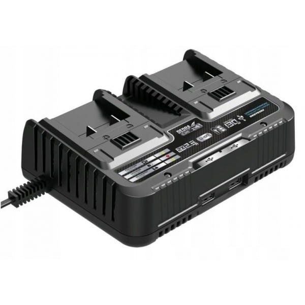 ŁADOWARKA DEDRA AKUMULATOR 2 stanowiska 18V 2x5Ah
