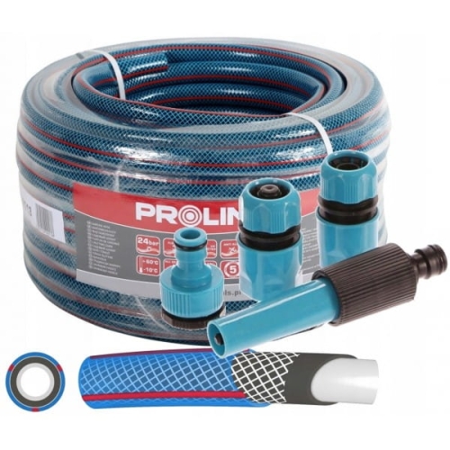 PROLINE WĄŻ OGRODOWY 1/2'' 30M ZŁĄCZKI ZRASZACZ