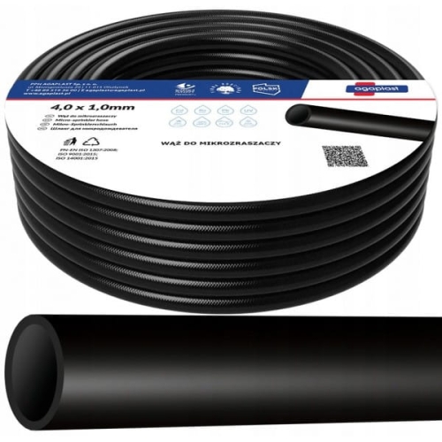 WĄŻ DO MIKROZRASZACZY 4*1MM WĘŻYK KROPLOWNIKI 100M