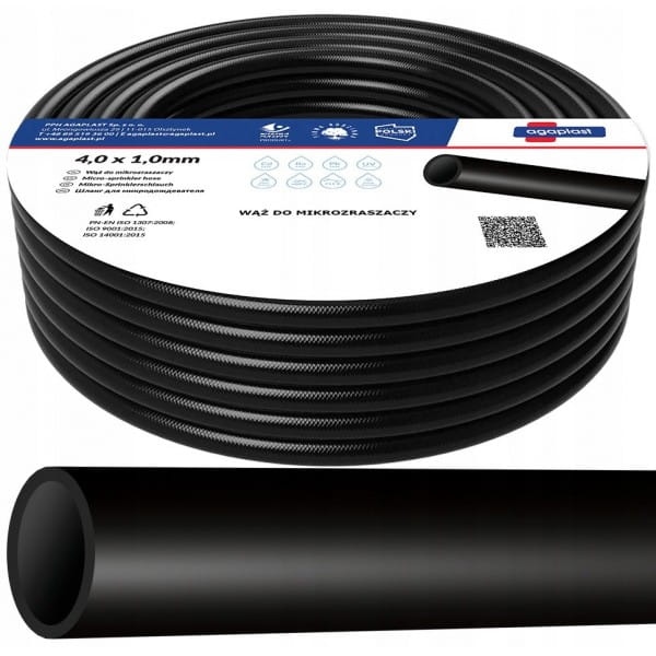 WĄŻ DO MIKROZRASZACZY 4*1MM WĘŻYK KROPLOWNIKI 100M