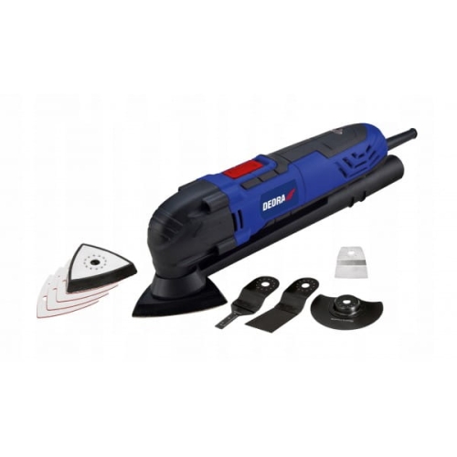 DEDRA NARZĘDZIE WIELOFUNKCYJNE DO DREWNA METALU 250W 5 KOŃCÓWEK DED7945
