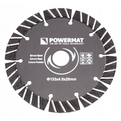 TARCZA DIAMENTOWA DO BRUZDOWNICY PIŁA 133 MM BETON PM-TDB-133x4,5x20 PM1009