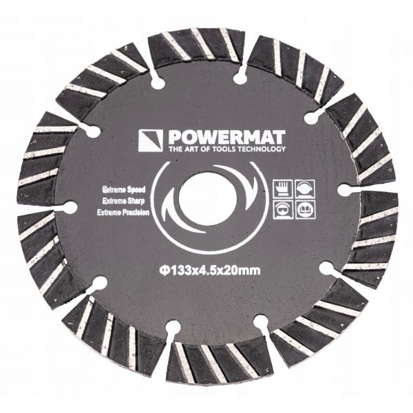 TARCZA DIAMENTOWA DO BRUZDOWNICY PIŁA 133 MM BETON PM-TDB-133x4,5x20 PM1009