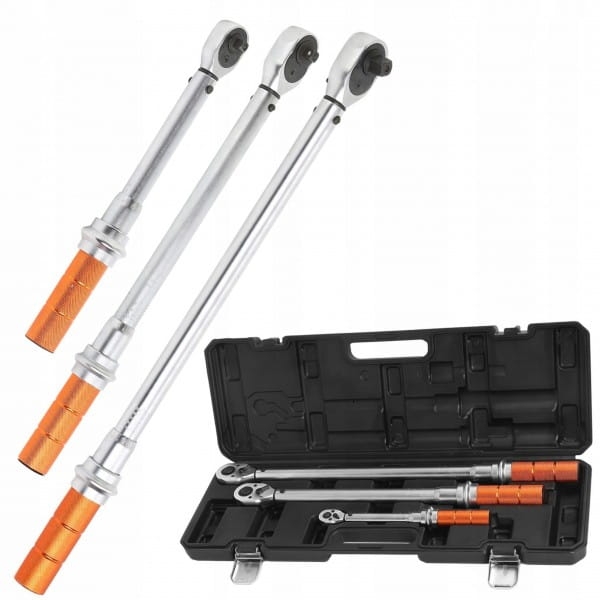 NEO WALIZKA ZESTAW 3 SZTUK KLUCZY DYNAMOMETRYCZNYCH 1/4 3/8 1/2 3E 08-843