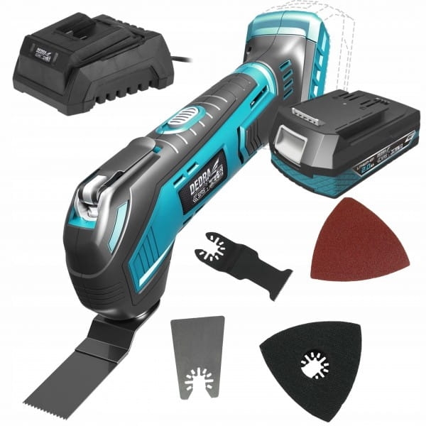 DEDRA DED7059 URZĄDZENIE WIELOFUNKCYJNE MULTITOOL AKU 18V +ŁADOWARKA +2AH