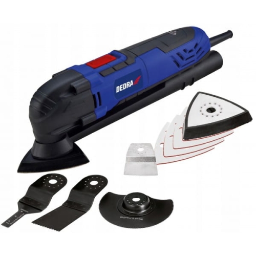 DEDRA NARZĘDZIE WIELOFUNKCYJNE DO DREWNA METALU 250W 5 KOŃCÓWEK DED7945