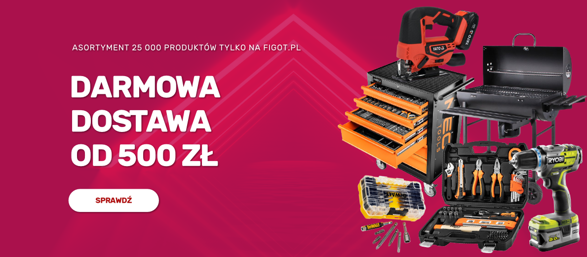 Darmowa dostawa od 500 zł - asortyment na 25 000 produktów tylko na figot.pl