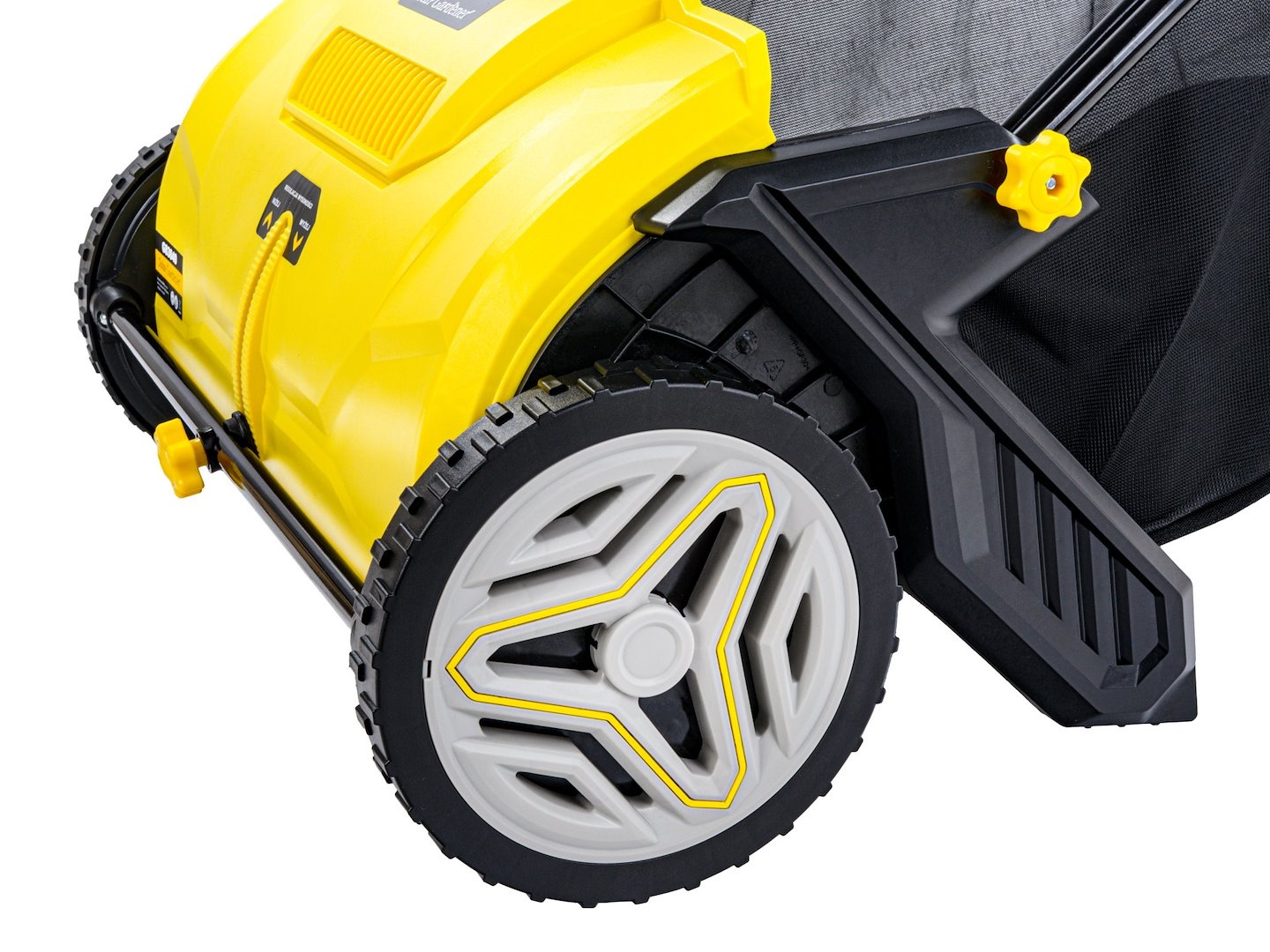 ZBIERACZ ZAMIATARKA RĘCZNA DO LIŚCI TRAWY KOSTKI CHODNIKA 53cm KOSZ 100L